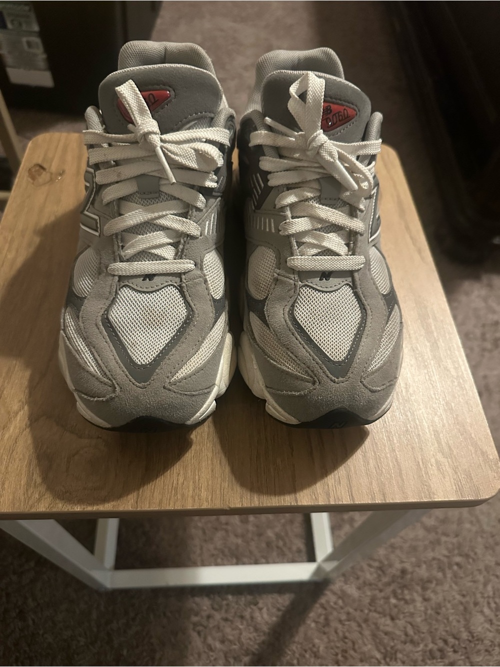 New Balance Gray and White Kids Sneakers